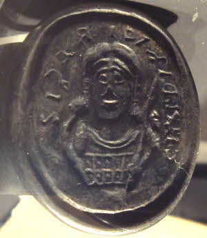 Anel com sinete de Childerico I, rei dos francos slios de 457 a 481