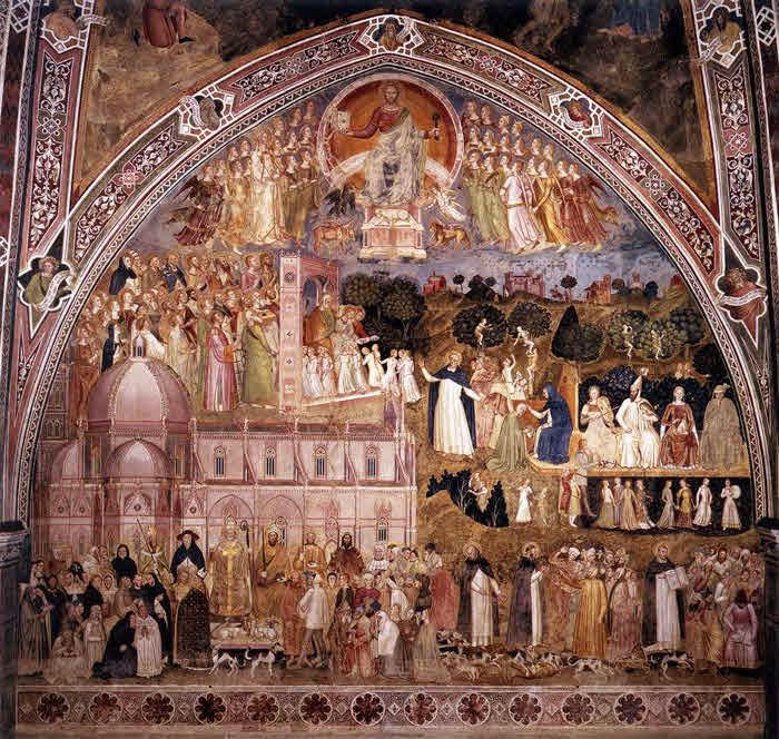 Caminho da Salvao - ANDREA DA FIRENZE - 1365-68 - Capela dos Espanhis, Santa Maria Novella, Florence