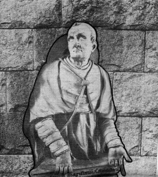 S. Jernimo, na Igreja abacial de Solesmes, em montagem do Departamento de Arte de "Catolicismo"