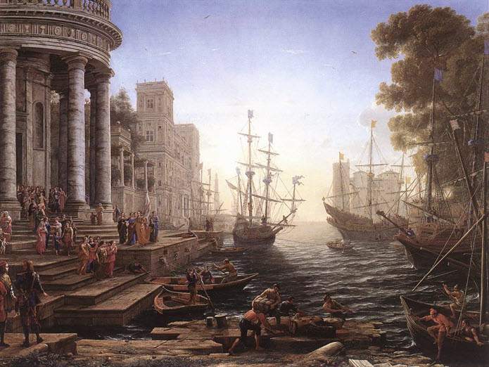 Claude Lorrain - O embarque de Sta. rsula