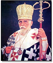 Patriarca Josyf Cardeal Slipyj  com mitra e báculo