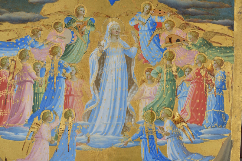 Fra Angelico - La Dormición y Asunción de la Virgen - detalle - Isabella Stewart Gardner Museum Fra Angelico - La Dormición y Asunción de la Virgen - detalle - Isabella Stewart Gardner Museum